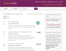Tablet Screenshot of foodwardjobs.com